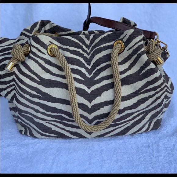 Michael Kors canvas tote. - Picture 2 of 2